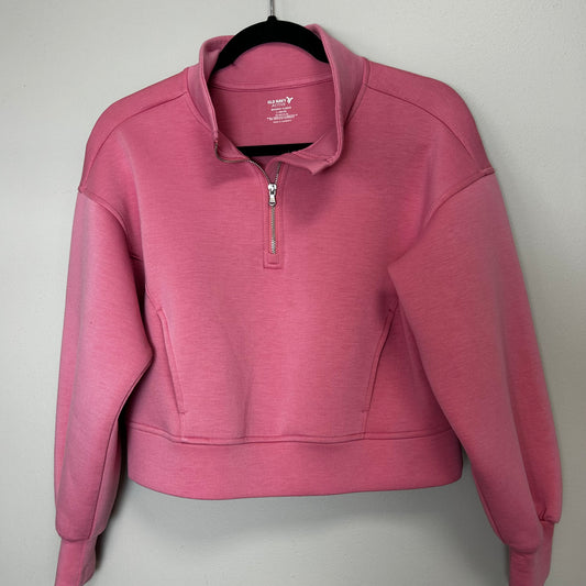 Girl 10/12 old navy active bounce pullover dropped but not a crop top