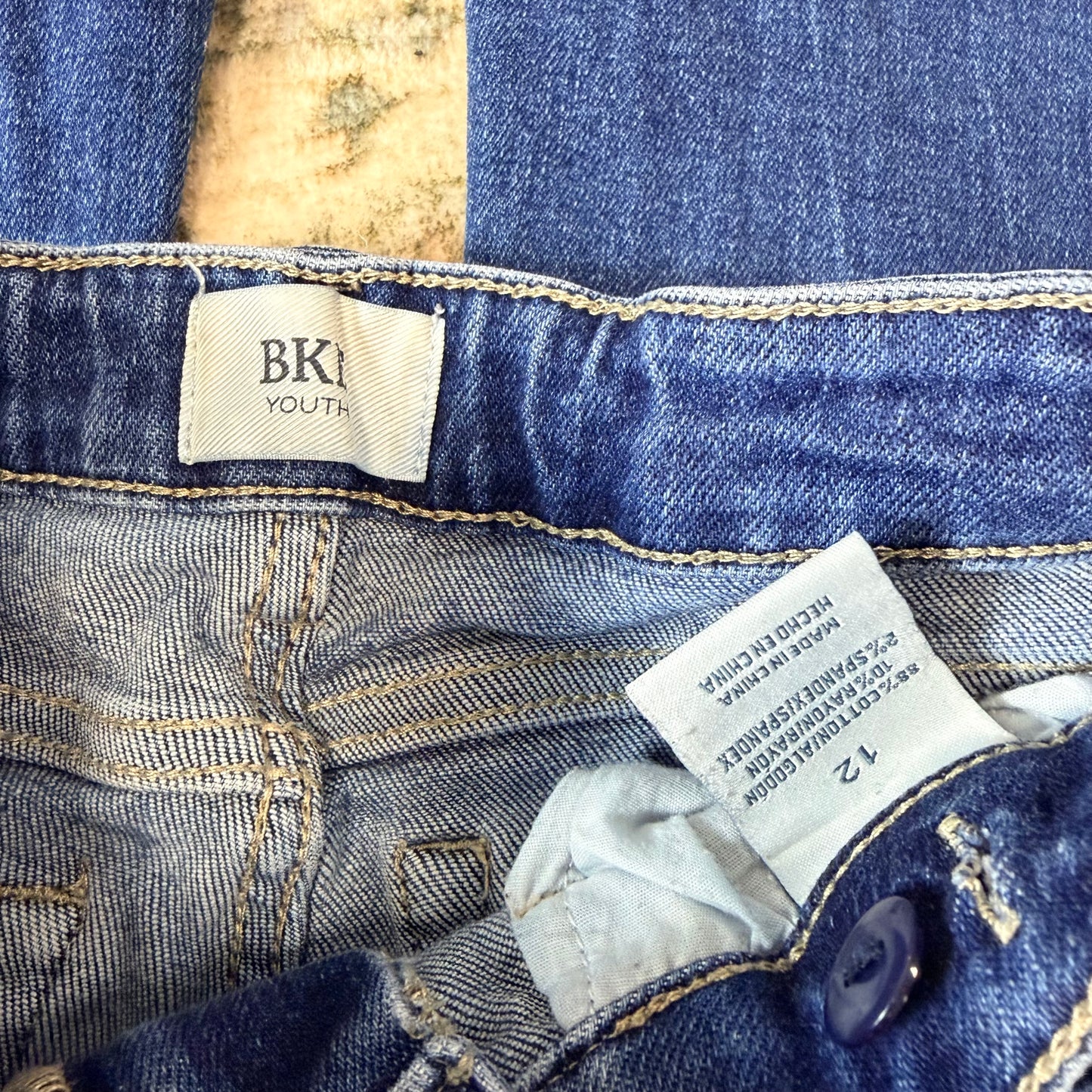 BKE youth size 12 bootcut no holes
