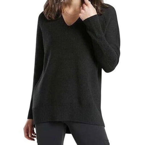 Athleta Hanover Black Sweater Small Oversized