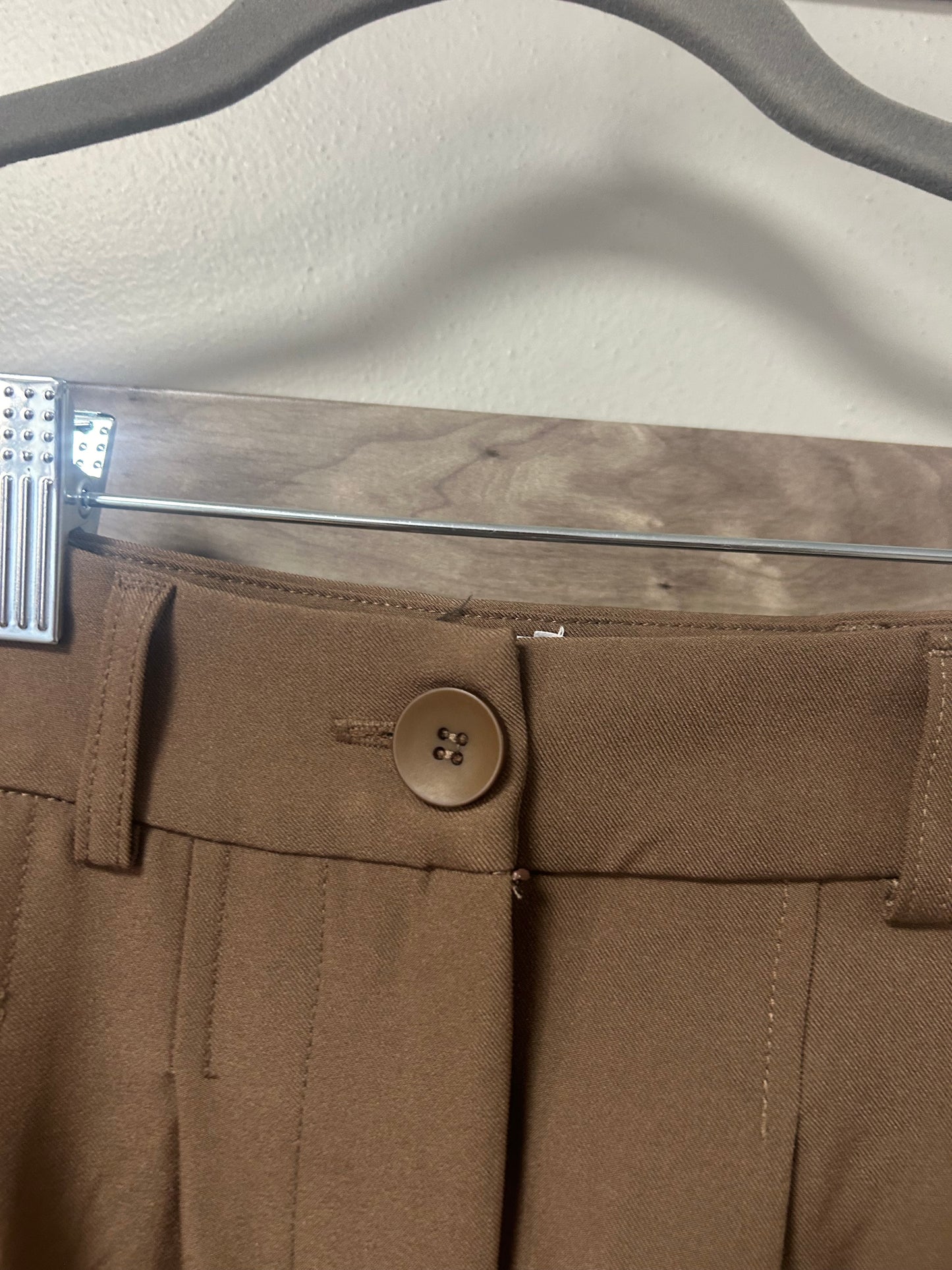 Princess Polly Slacks - chocolate brown size 4