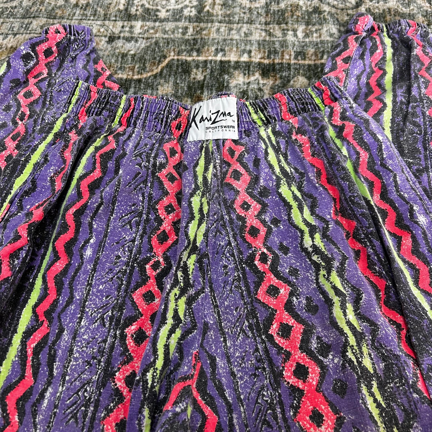 Vintage 80's 90' retro groovy pants size xl 31" inseam - see measurement