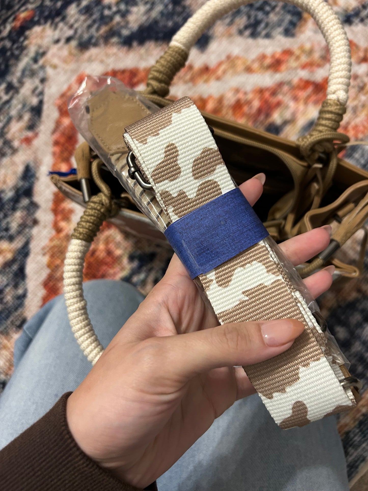 Wrangler cow print purse NWT