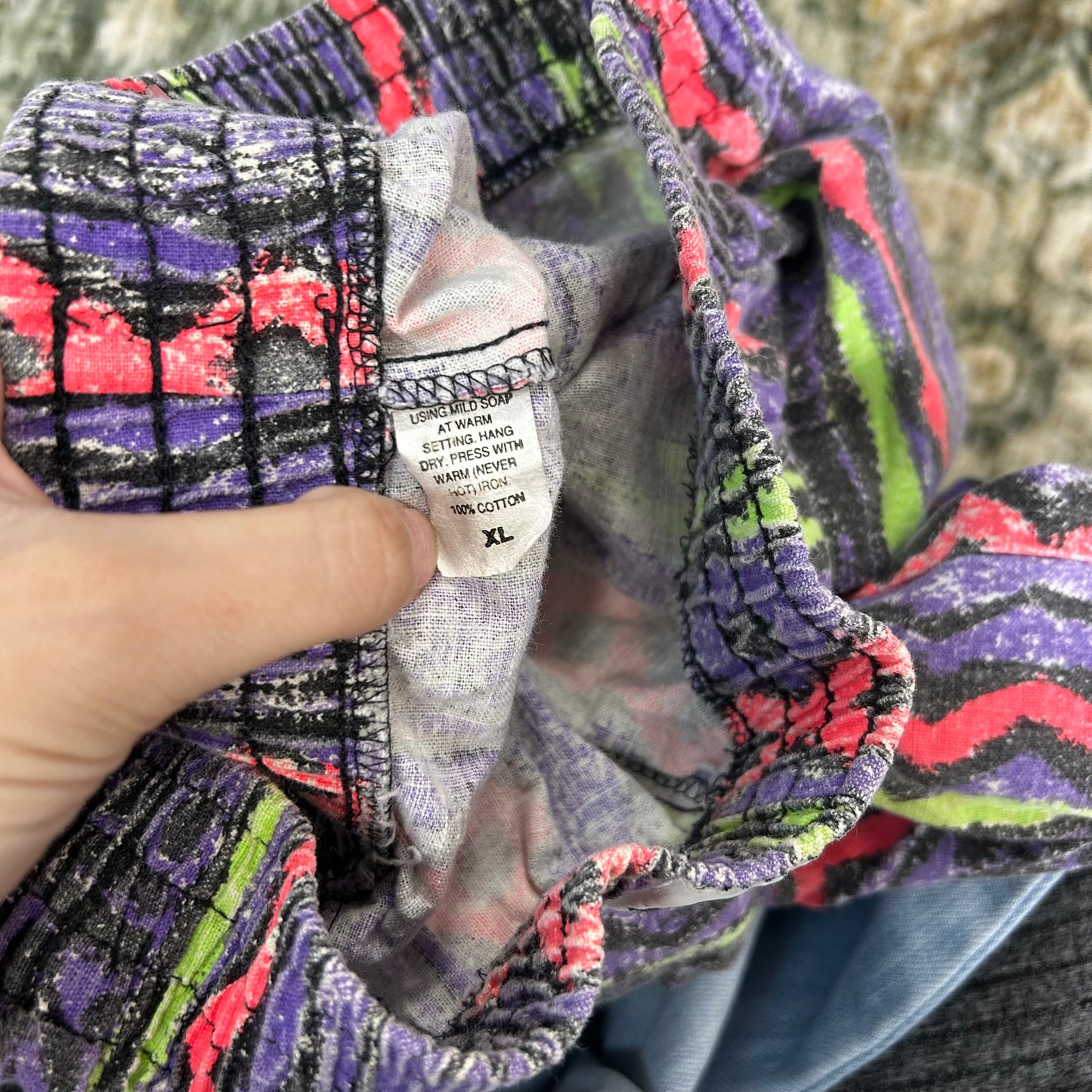 Vintage 80's 90' retro groovy pants size xl 31" inseam - see measurement