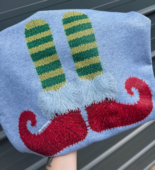 ELF faux yarn tee or sweatshirt