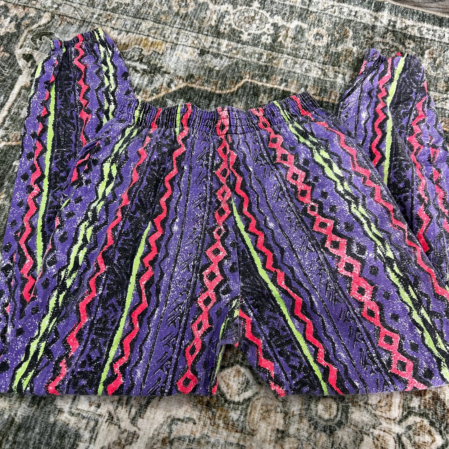 Vintage 80's 90' retro groovy pants size xl 31" inseam - see measurement