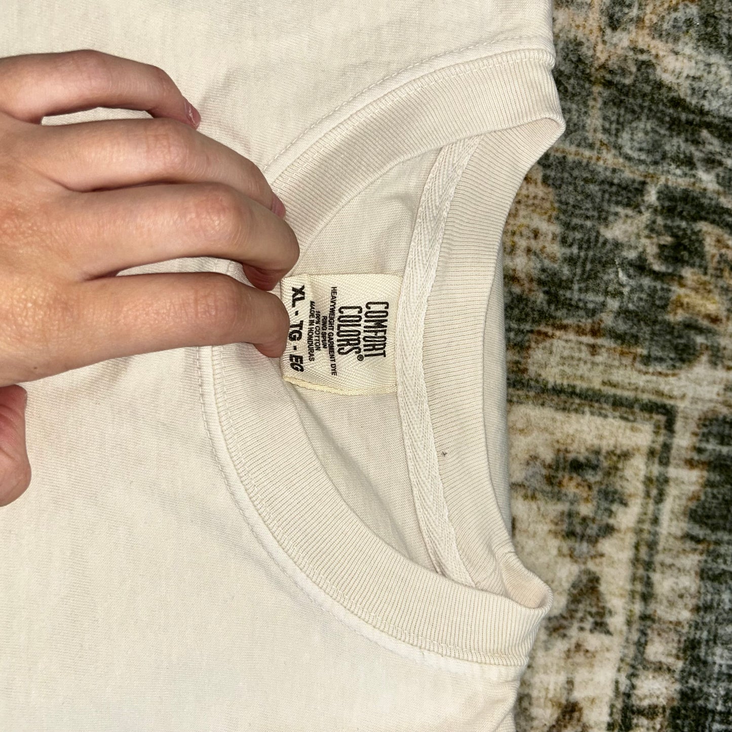 Wifey Comfort Colors XL ivory tee - no flaws