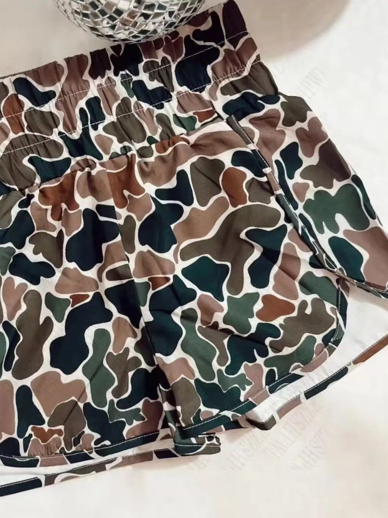Camo Elastic Comfort Shorts