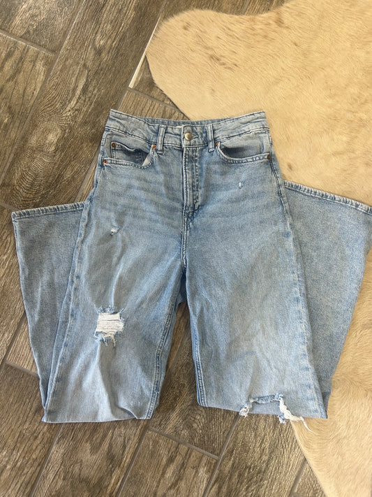 H&M Size 6 boyfriend fit long pants
