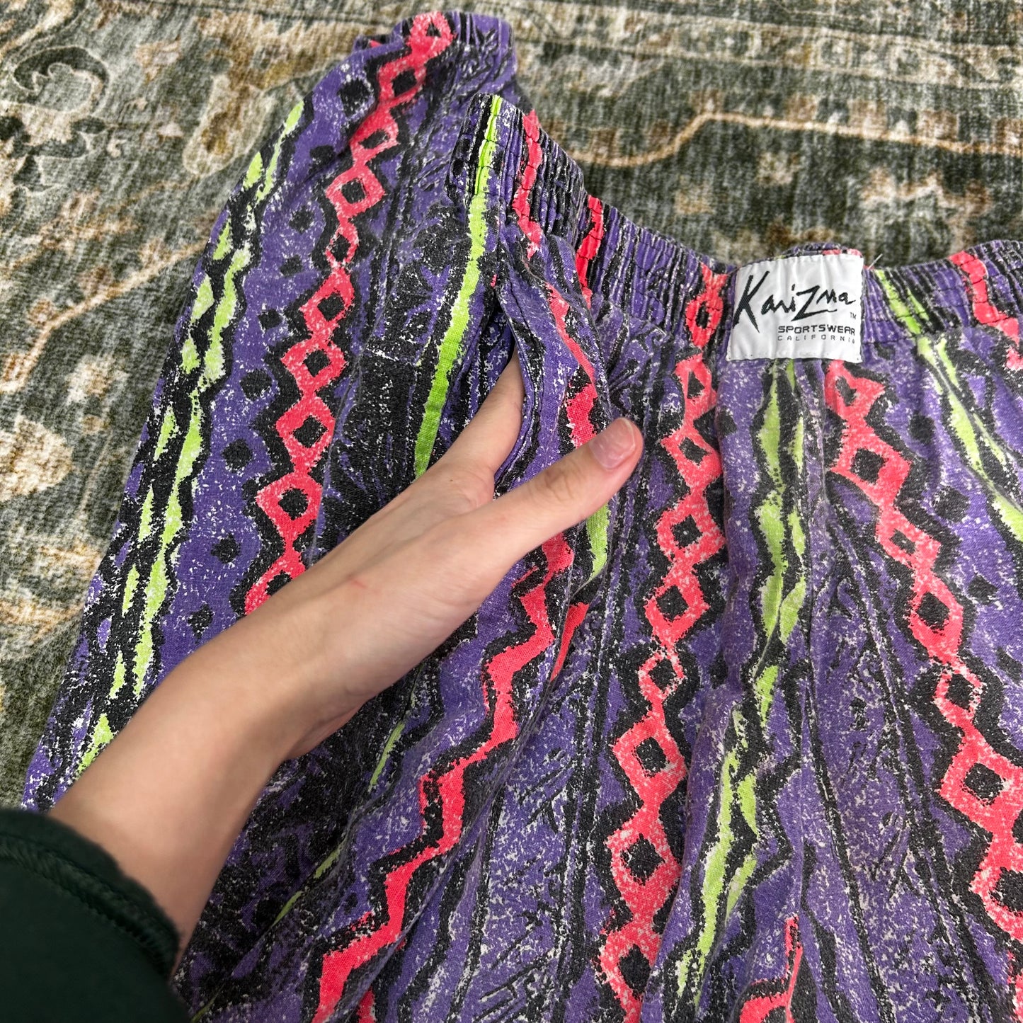 Vintage 80's 90' retro groovy pants size xl 31" inseam - see measurement