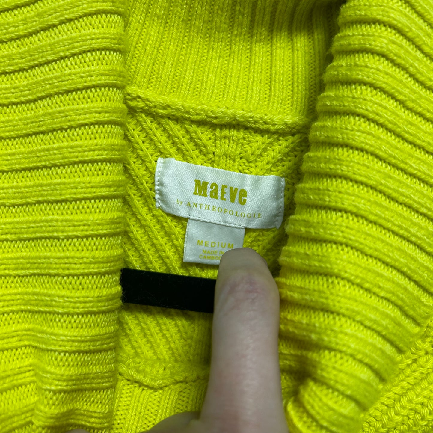 Maeve by Anthropologie medium charteuse sweater - like new