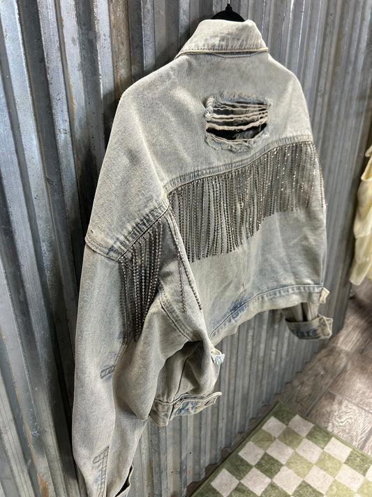 Blue B M/L Denim Jacket - perfect condition
