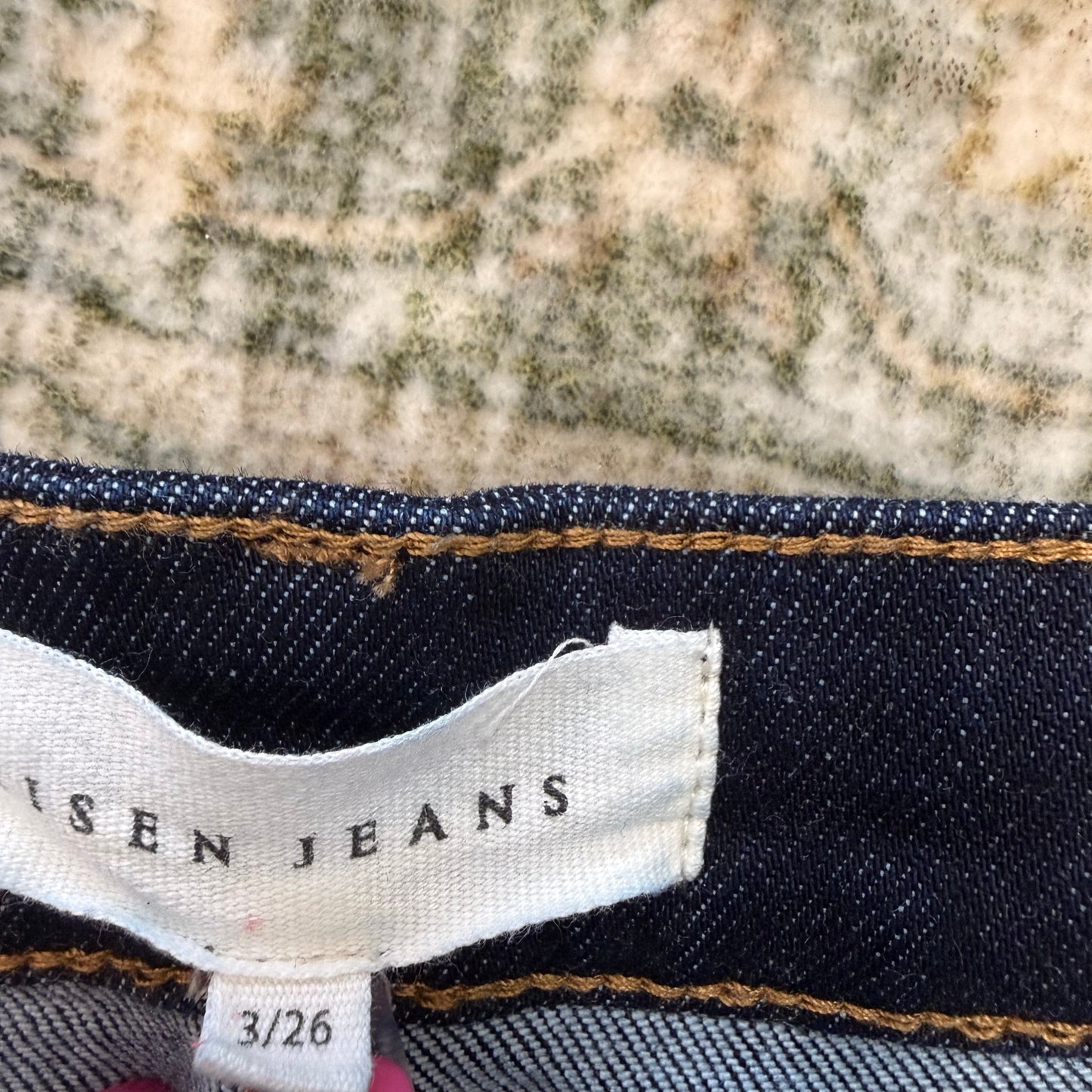 Risen 3/26 dark wash cropped cuffed jeans