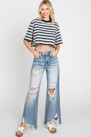 Jess Jeans - cropped flare