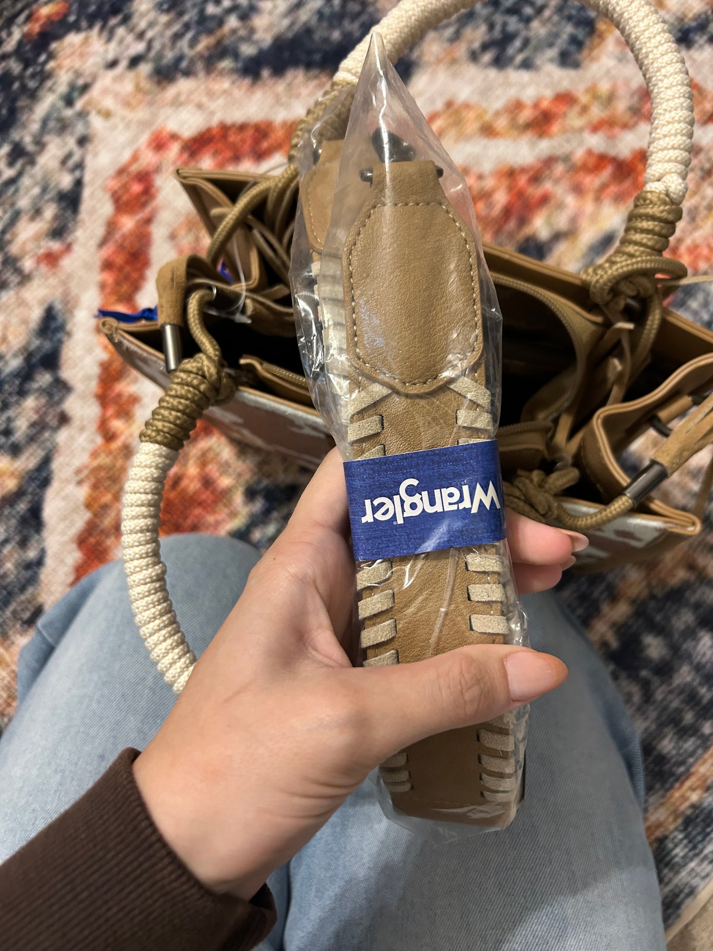 Wrangler cow print purse NWT