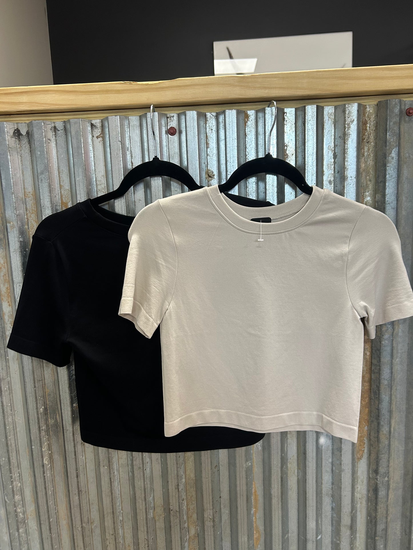 Cropped light weight tees