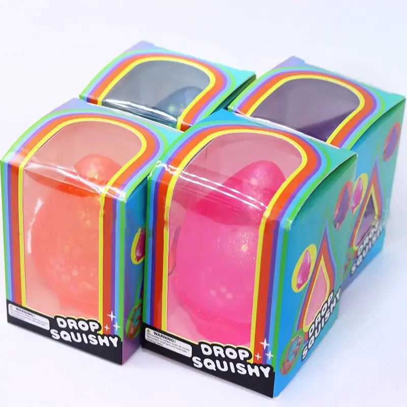 Hot Selling Needoh Style Dreamy Water Drop Squishy Toy,Malt Sugar Slow Rising Stress Ball,Sensory Fidget Toys For Anxiety Relief 
needoh inspo