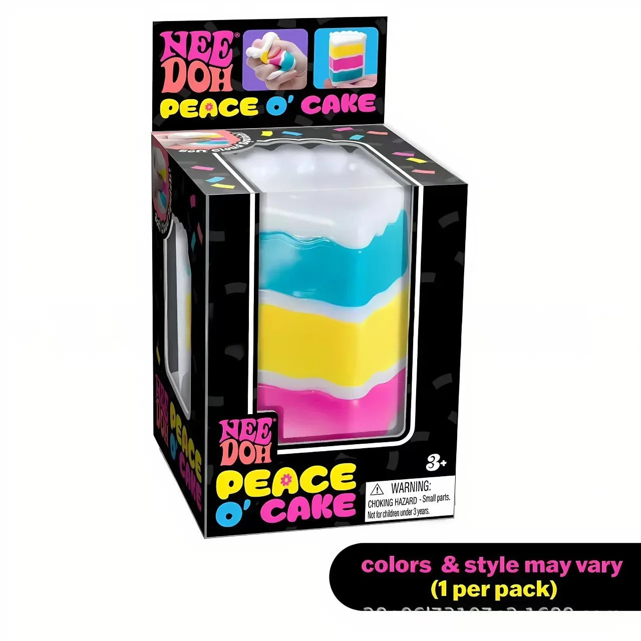 Needoh Nice Cube Sensory Nice-Sicle Stress Relief Squishy Cube Anti-Anxiety Squeeze Object For Focus ADHD Population