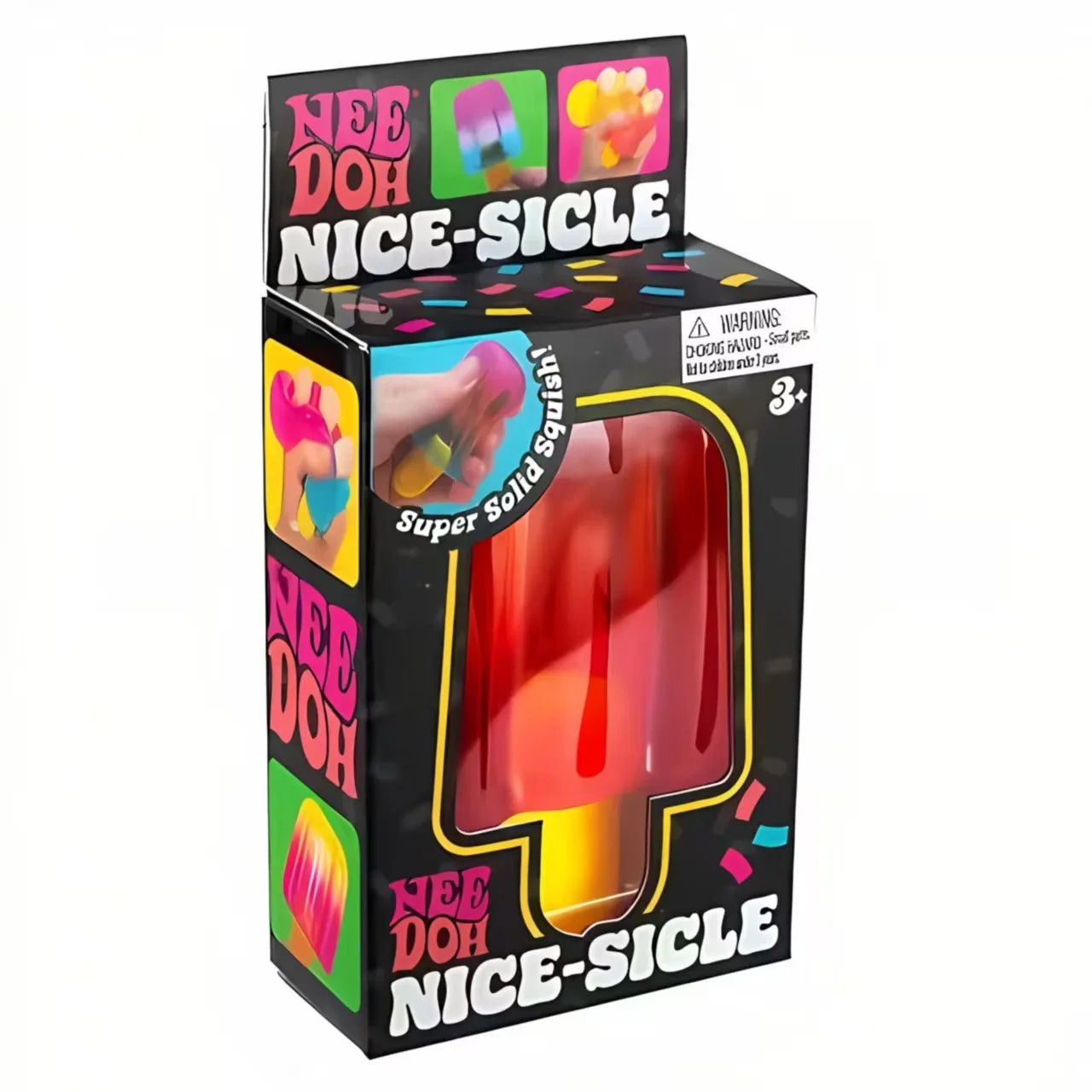 Needoh Nice Cube Sensory Nice-Sicle Stress Relief Squishy Cube Anti-Anxiety Squeeze Object For Focus ADHD Population