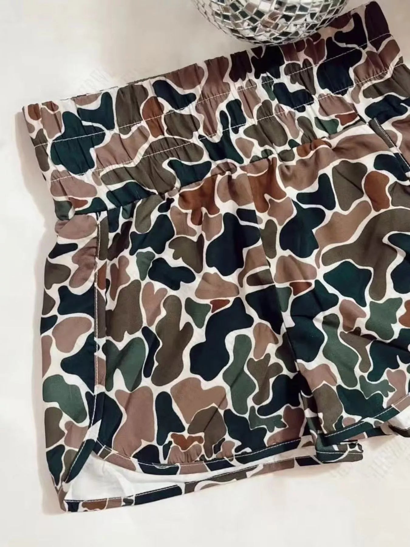 Camo Elastic Comfort Shorts